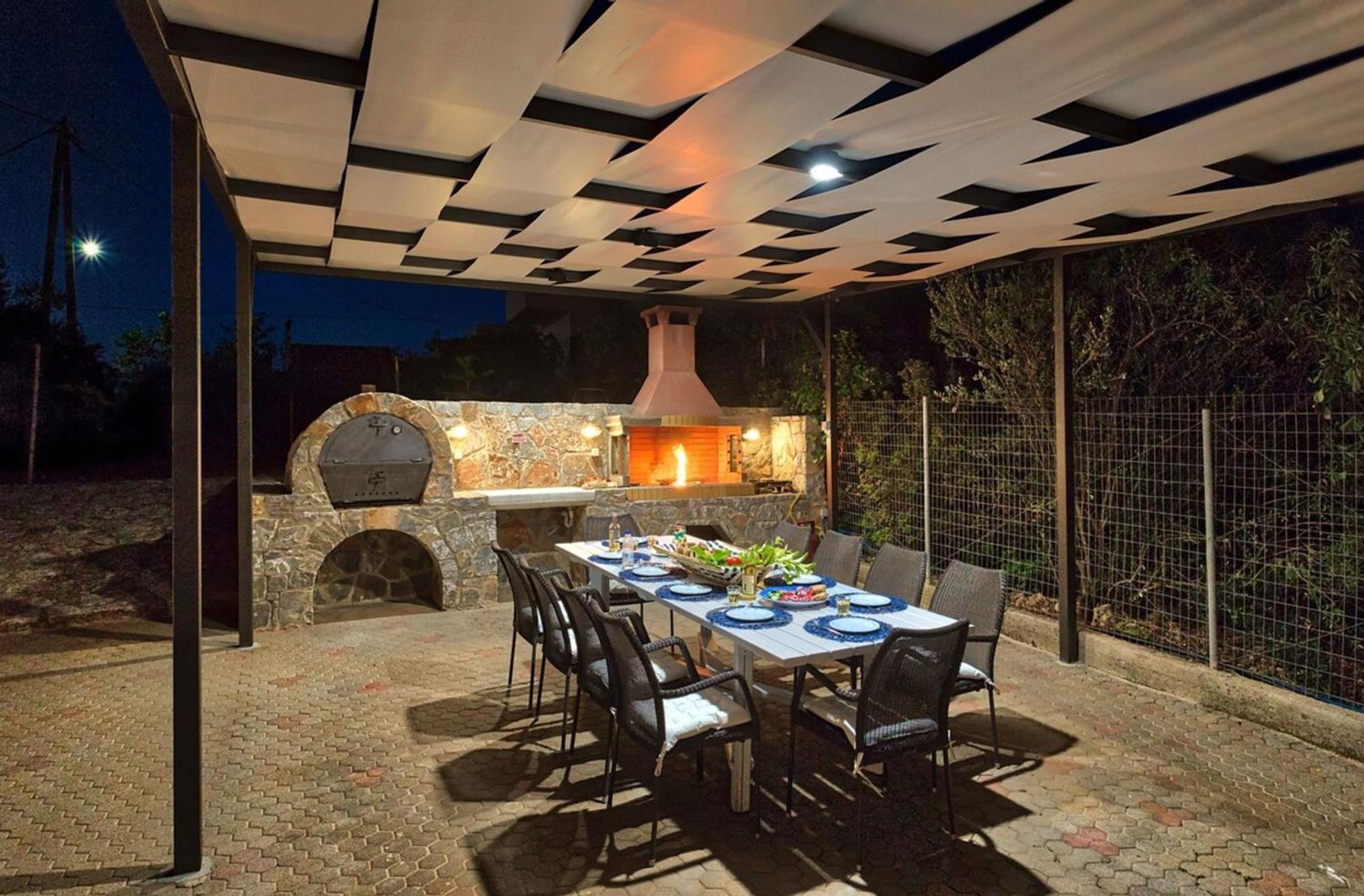 Villa Ampelaki - Premium Villa With Heated Pool Kounoupidhiana Exterior photo