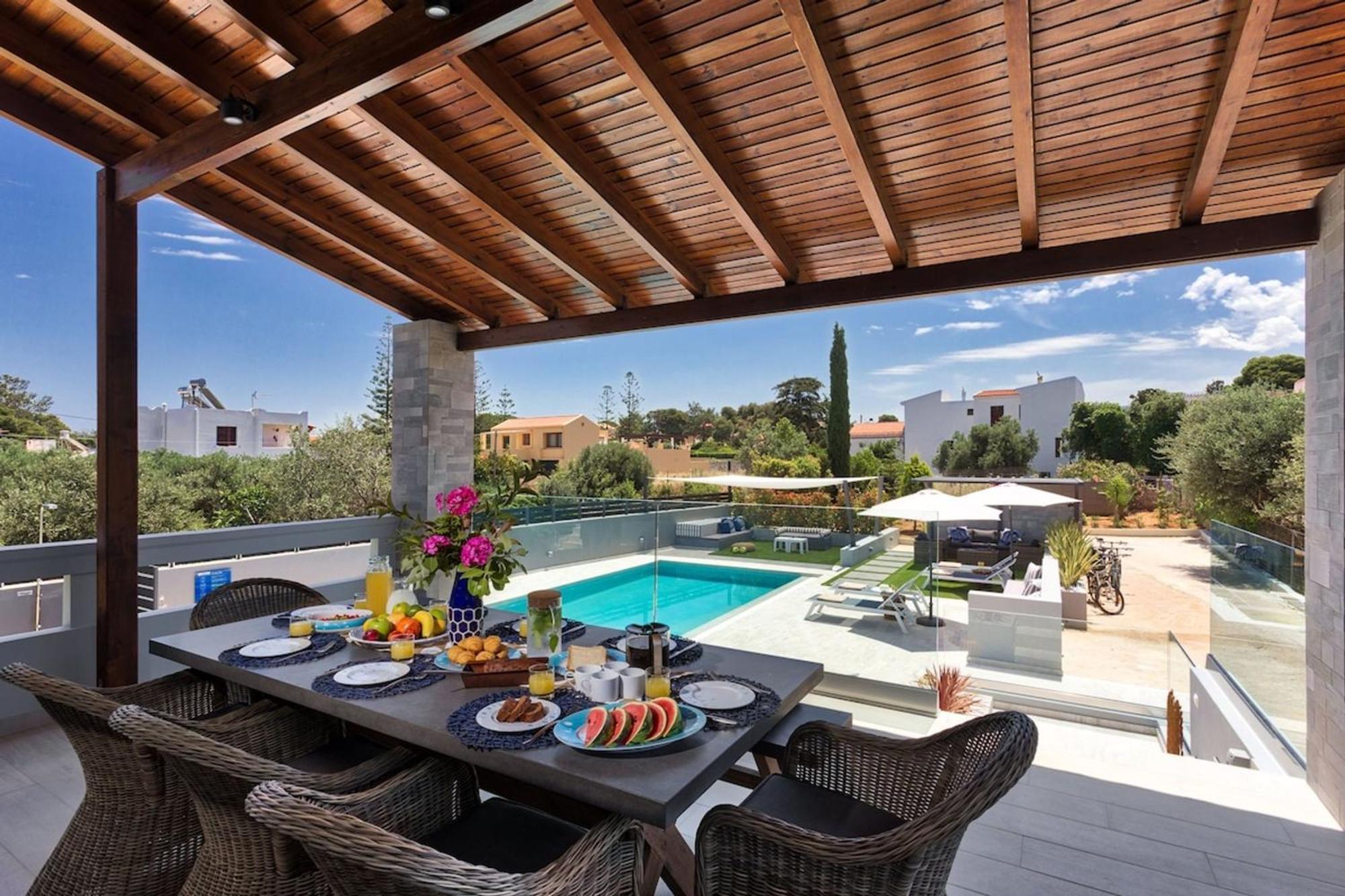 Villa Ampelaki - Premium Villa With Heated Pool Kounoupidhiana Exterior photo